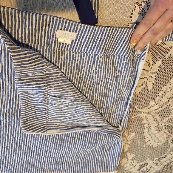 NWT Flag Pole NYC Matching Set Kate Crop Nadine Skirt Seersucker Size XS - Picture 15 of 15